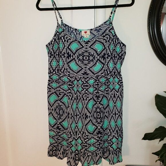 One Clothing Printed Ruffled Babydoll Dress - Picture 1 of 6